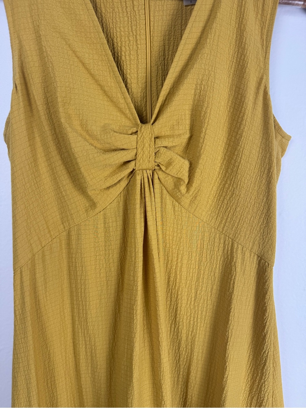 Calvin Klein Size 6 Mustard Yellow Maxi Dress - Picture 4 of 13